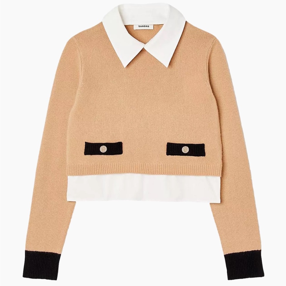 Sandro wool cashmere sweater. Selling for $325 at Bloomingdales & Saks
